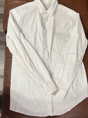 Calvin Klein White boy button down shirt size 18 husky